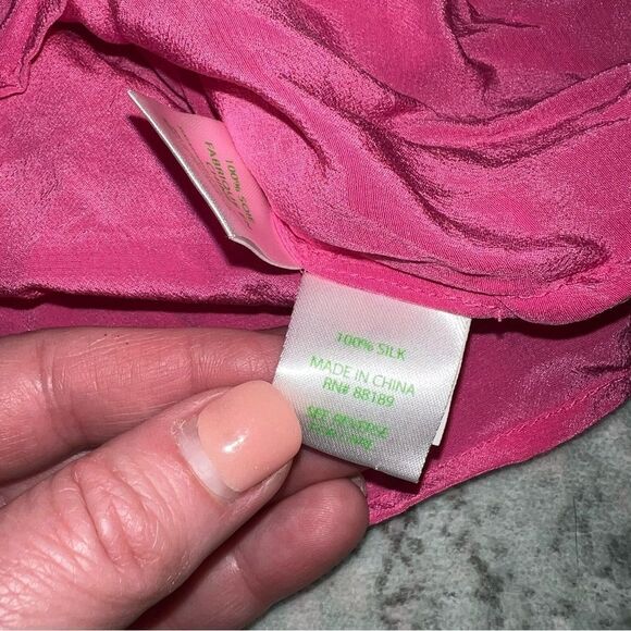 Lily Pulitzer Vibrant Pink Long Sleeve Blouse - Picture 5 of 7